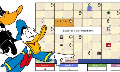 Juego de la Oca hecho en Google Sheets